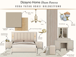 Vera Yatak Odası Koleksiyonu İlham Panosu