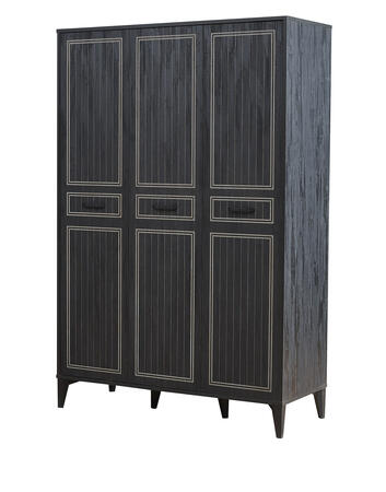 MNC - Black 3 Doord Wardrobe