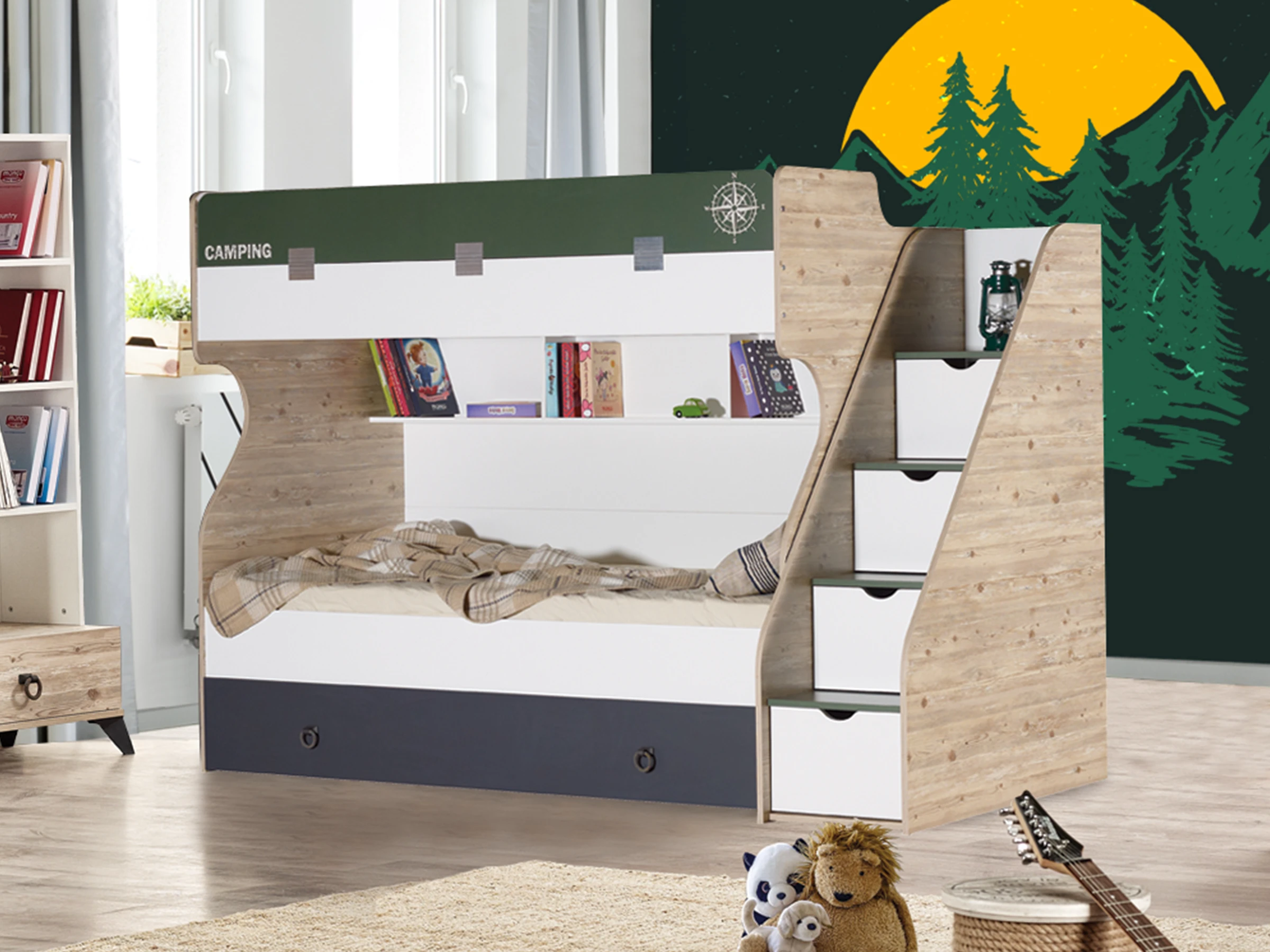 MNC - Camp Bunk Bedstead with Bed