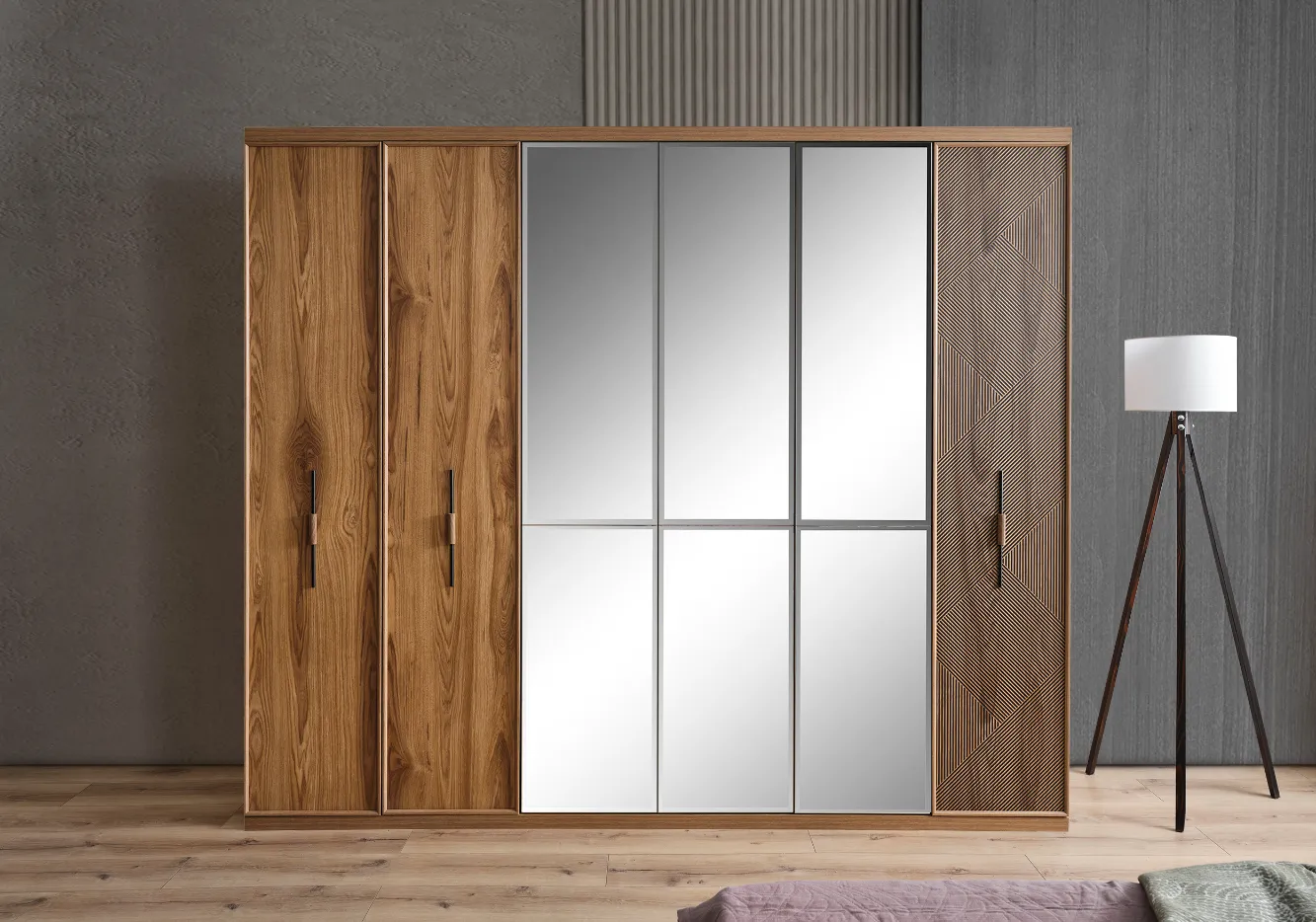 DZN - Clara 6 Doors Wardrobe