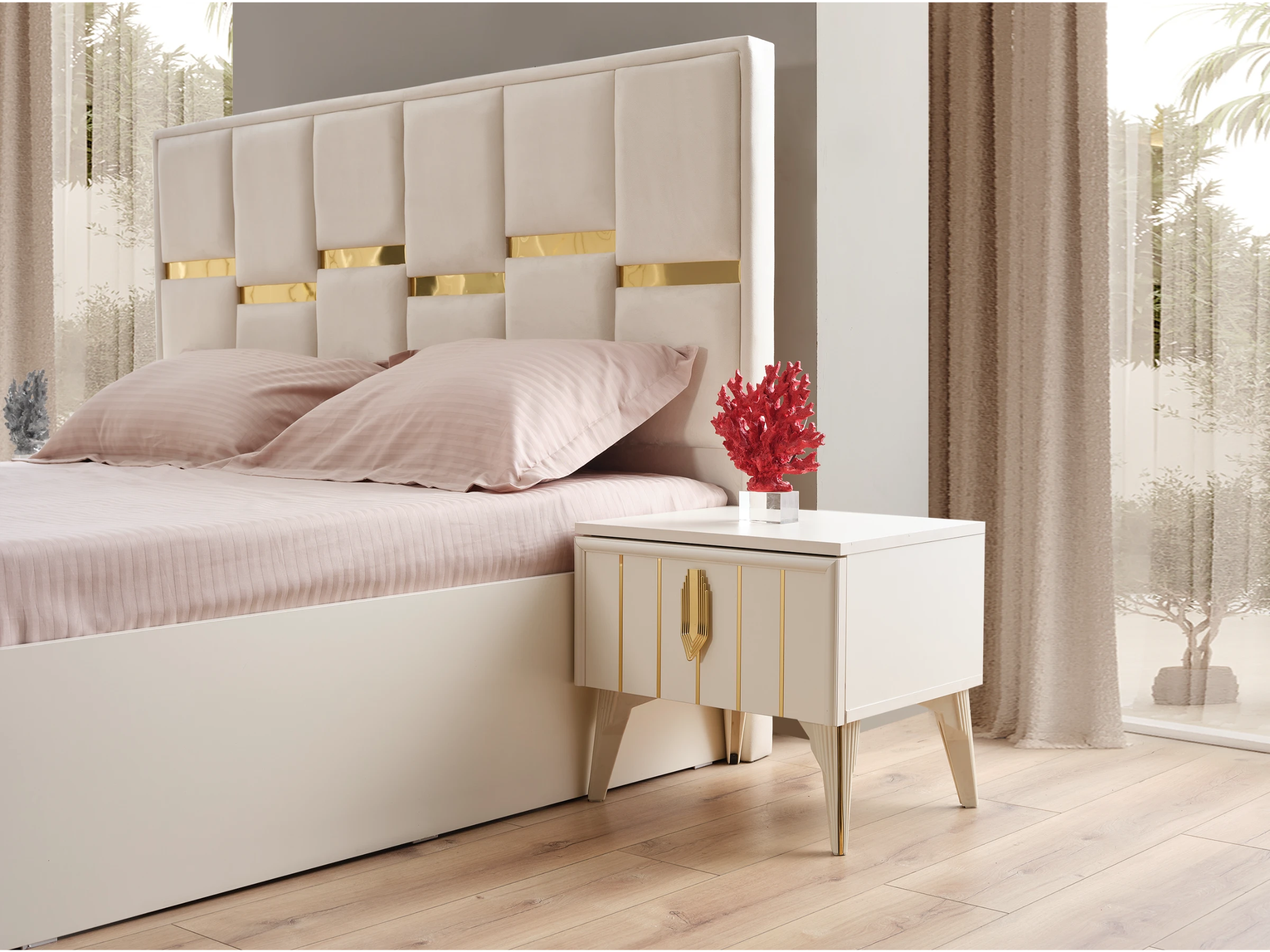 Elegante Kapaklı Yatak Odası Takımı - Thumbnail