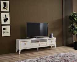 Floransa 180 Cm TV Table - White Color - Thumbnail