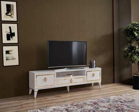 DZN - Floransa 180 Cm TV Table - White Color