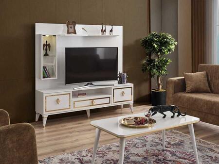 DZN - Floransa 180 cm TV Unit - White Color