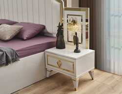 Floransa Commode / Nightstand - White Color - Thumbnail
