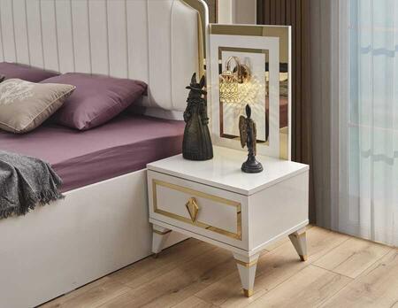 DZN - Floransa Commode / Nightstand - White Color (1)
