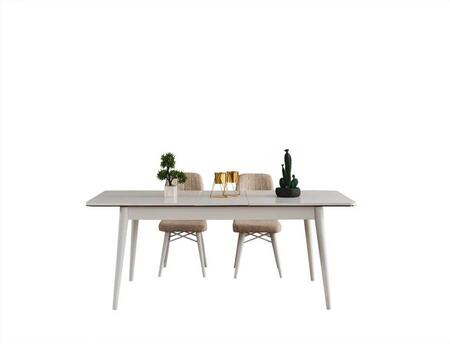 DZN - Floransa Dining Room Set - White (1)