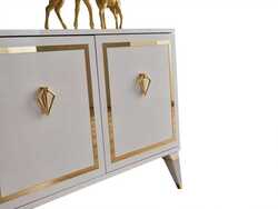 Floransa Console with Mirror - White - Thumbnail