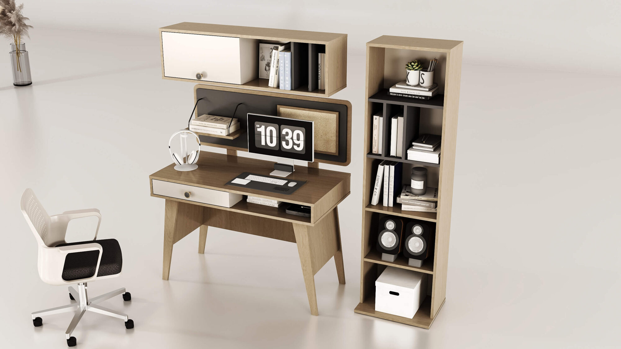 New Smart Yatay Kitaplık - (1)