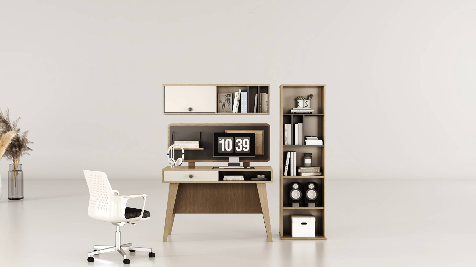 New Smart Yatay Kitaplık - 