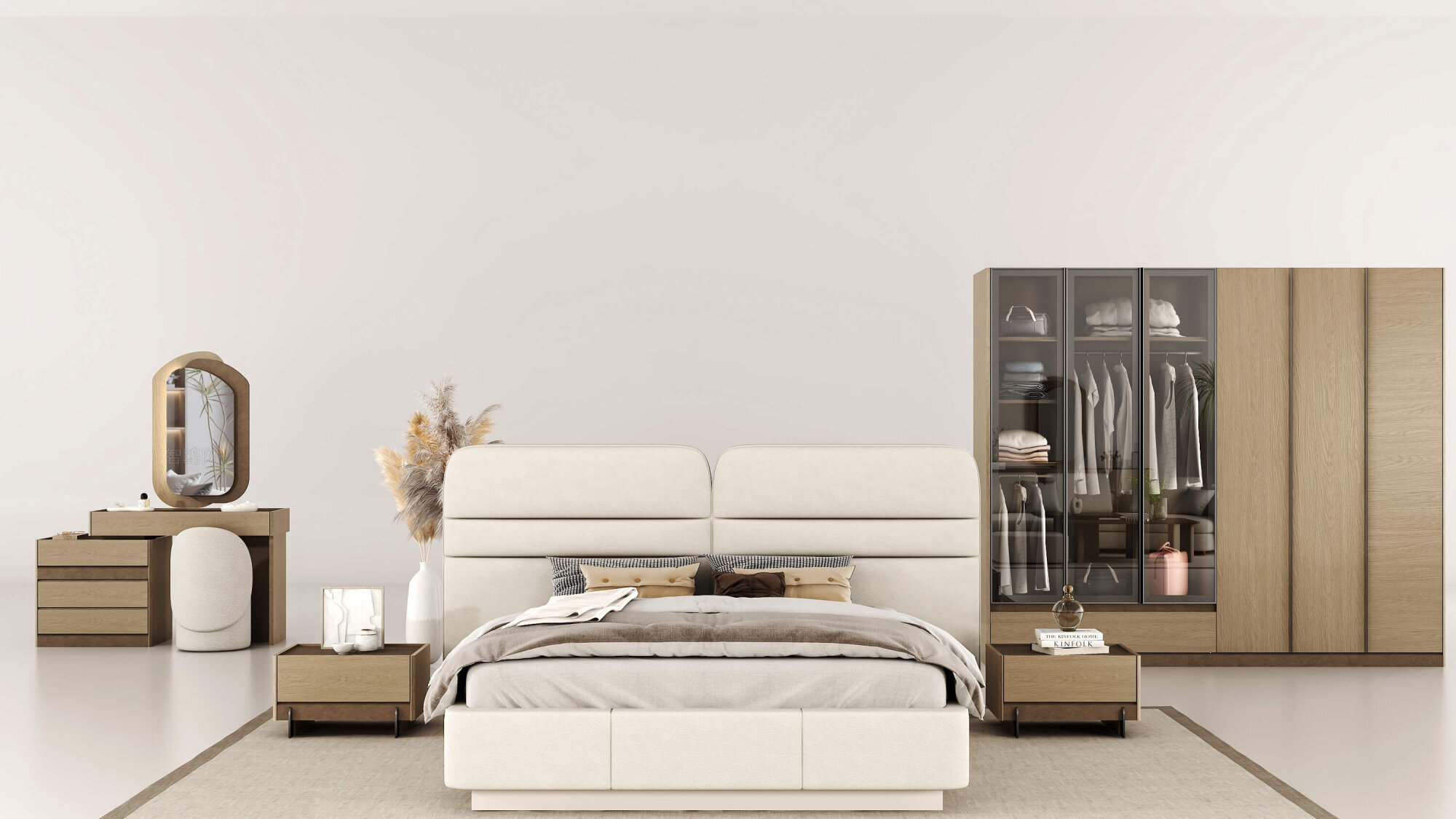 Rota Reflekte Camlı Gardırop - (1)