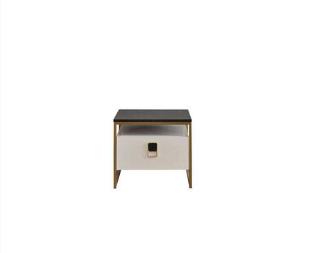 DZN - Sapphire Commode / Nightstand - White Color (1)