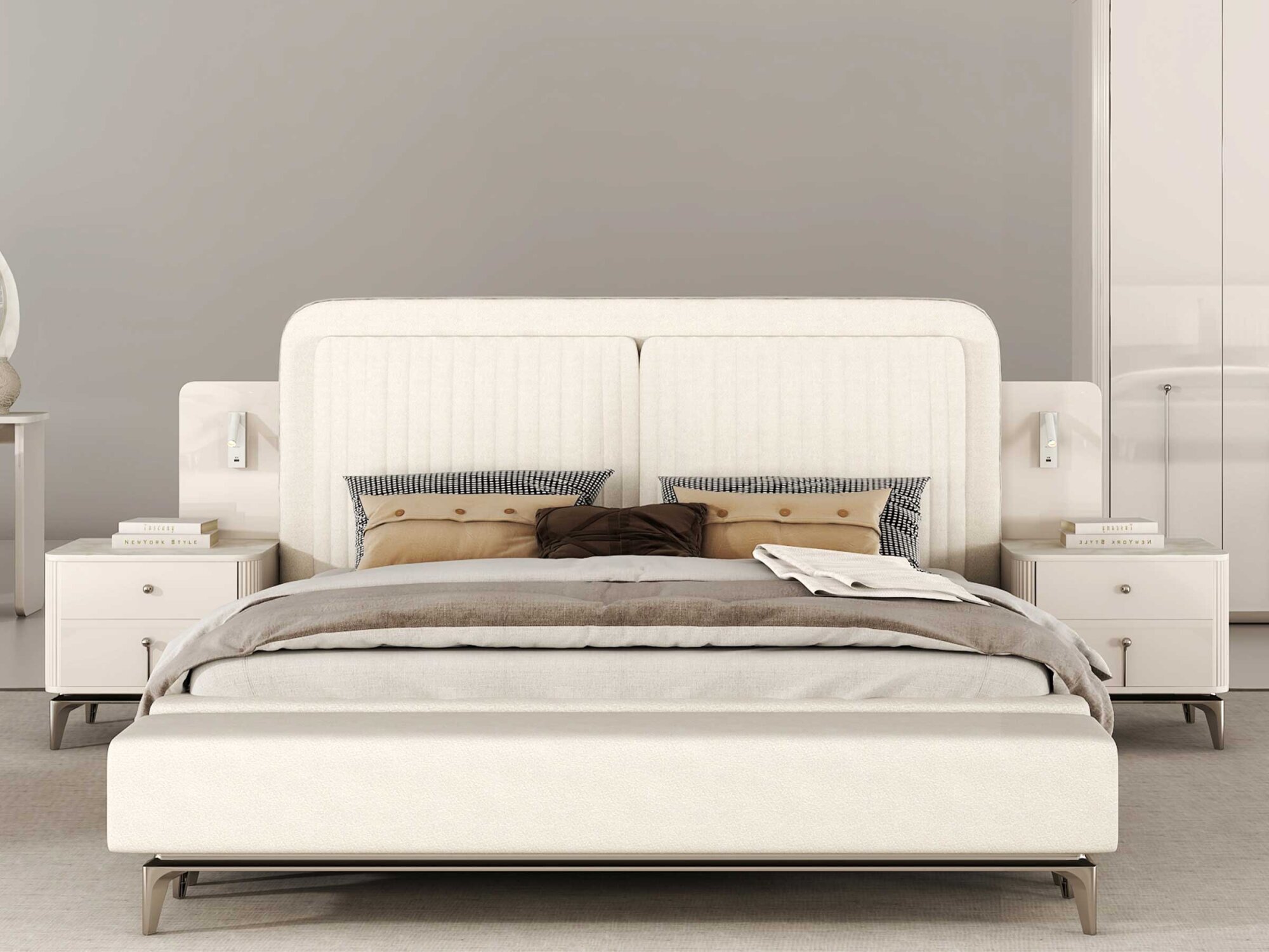 Stil Komodin Çift Çekmeceli - (1)