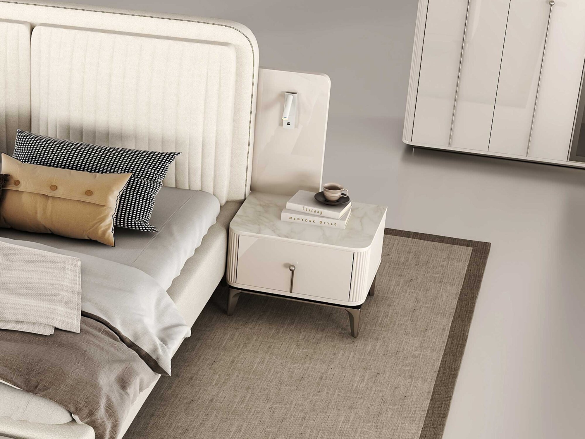 Stil Komodin Tek Çekmeceli - 